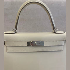 Hermès Kelly 28 Craie Epsom Leather PHW