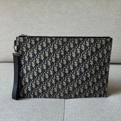 Christian Dior Oblique A4 Zipped Pouch