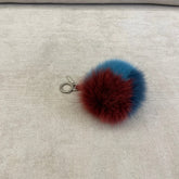 Fendi MultiColor Fox Fur PomPom Bag Charm