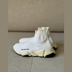 Balenciaga White Speed Sock Sneakers - Size 38