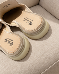 Loro Piana Beige Charms Walk Babouche Mules - Size 39
