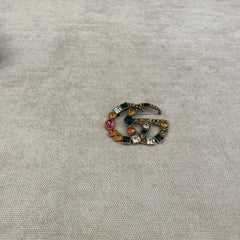 Gucci GG Crystal Embellished Brooch