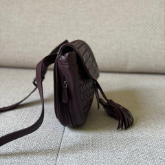 Bottega Veneta Intrecciato Leather Tassel Belt Bag