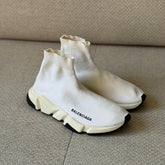 Balenciaga White Speed Sock Sneakers - Size 38