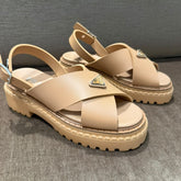 Prada Monolith Rubber Sandals - Size 38