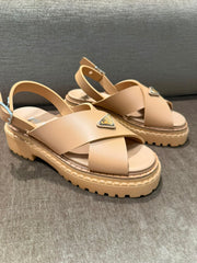 Prada Monolith Rubber Sandals - Size 38