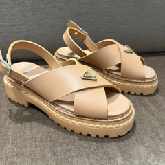 Prada Monolith Rubber Sandals - Size 38
