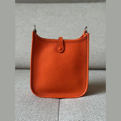 Hermès Orange Mini Evelyne PHW