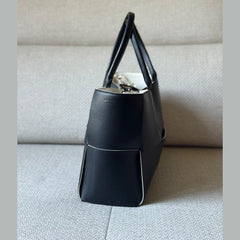 Bottega Veneta Black Leather Arco Tote