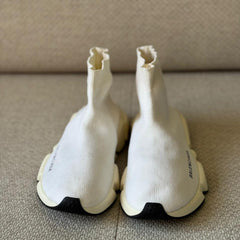 Balenciaga White Speed Sock Sneakers - Size 38