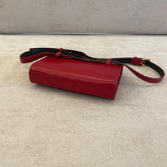Saint Laurent Red Leather Kate Belt Bag - Free Size