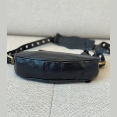 Balenciaga Le Cagole XS Shoulder Bag in Black Arena Lambskin with Charms