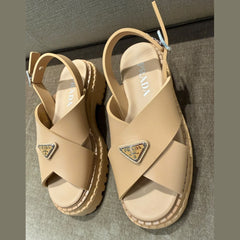 Prada Monolith Rubber Sandals - Size 38