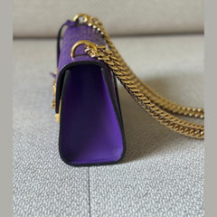 Gucci Purple GG Padlock Shoulder Bag