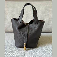 Hermès Ébene Picotin 18 with GHW - Stamp K