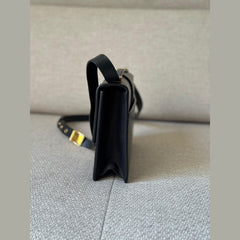 Christian Dior Black Dior Montaigne with Gold Hardware Shoulder Bag