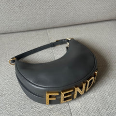 Fendi Grey Fendigraphy Hobo Shoulder Bag