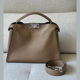 Fendi Peekaboo Iconic Essentially Top Handle Bag with Strap