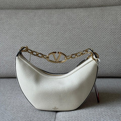 Valentino VLogo Moon Small Hobo Bag with Strap