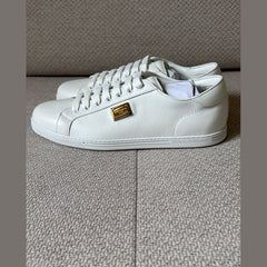 Dolce & Gabbana White Leather Saint Tropez Sneakers - Size 43