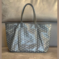 Goyard Grey Saint Louis PM Shoulder Bag
