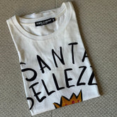 Dolce & Gabbana White “Santa Bellezza Prega per Me” T-Shirt - Size 40 fits Small