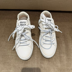 Miu Miu White Deco Sneakers - Size 37.5