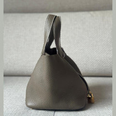 Hermès Etoupe Picotin Lock 18 with Gold Hardware - Stamp W