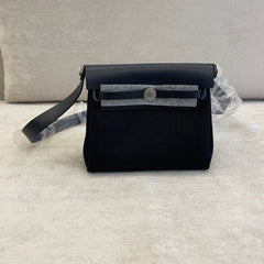 Hermès Black Mini Herbag PHW