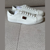Dolce & Gabbana White Leather Saint Tropez Sneakers - Size 43