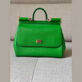 Dolce & Gabbana Green Miss Sicily Top Handle Bag