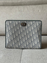 Christian Dior Grey Oblique Montaigne Pouch