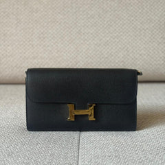 Hermès Black Epsom Leather Constance To Go with GHW
