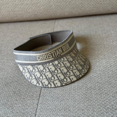 Christian Dior D-Smash Visor in Grey Oblique Canvas