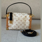 Louis Vuitton Side Trunk MM in Monogram Dune Canvas Shoulder Bag
