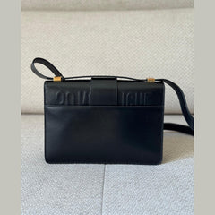 Christian Dior Black Dior Montaigne with Gold Hardware Shoulder Bag