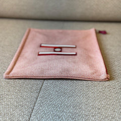 Hermès Large Faubourg Corner Case Orange/Framboise