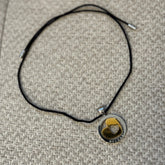 Bvlgari Two Tone Large Heart Tondo 18K Gold Stainless Steel Pendant Necklace