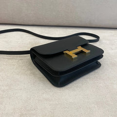 Hermès Black Epsom Leather Constance 24 with GHW