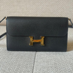 Hermès Black Epsom Leather Constance To Go with GHW