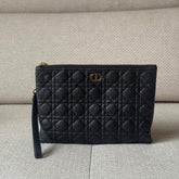 Christian Dior Black Daily Caro Pouch