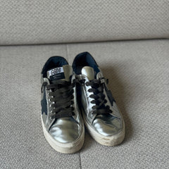 Golden Goose Silver May Low Top Sneakers - Size 40