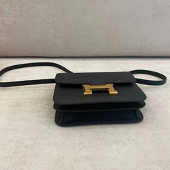 Hermès Black Epsom Leather Constance 24 with GHW