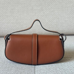 Céline Brown Leather Tabou Mini Crossbody