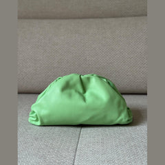 Bottega Veneta Green Calf Leather Pouch
