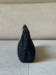 Prada Black Re-Edition 2005 Nylon Shoulder Bag
