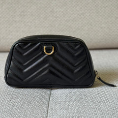Gucci GG Marmont Matelassé Leather Wristlet Pouch