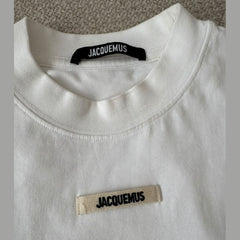 Jacquemus White "Gros Grain" T-shirt - Size S