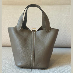 Hermès Etoupe Picotin Lock 18 with Gold Hardware - Stamp K