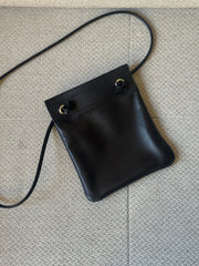 Hermès Black Leather Mini Aline Crossbody with Receipt